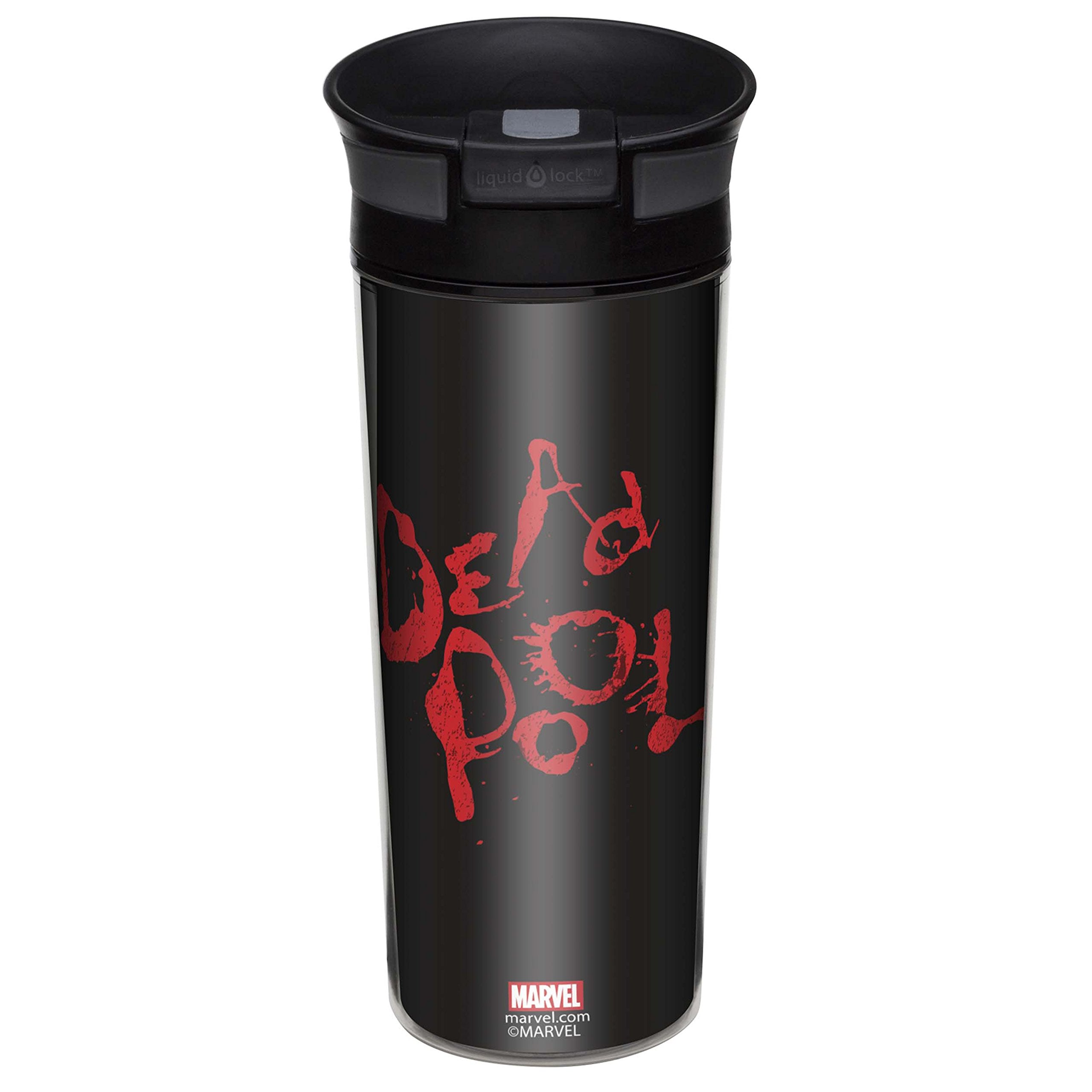 Zak Designs Marvel Deadpool Comics Insulated Tumblers, 1 Count (Pack of 1), 0