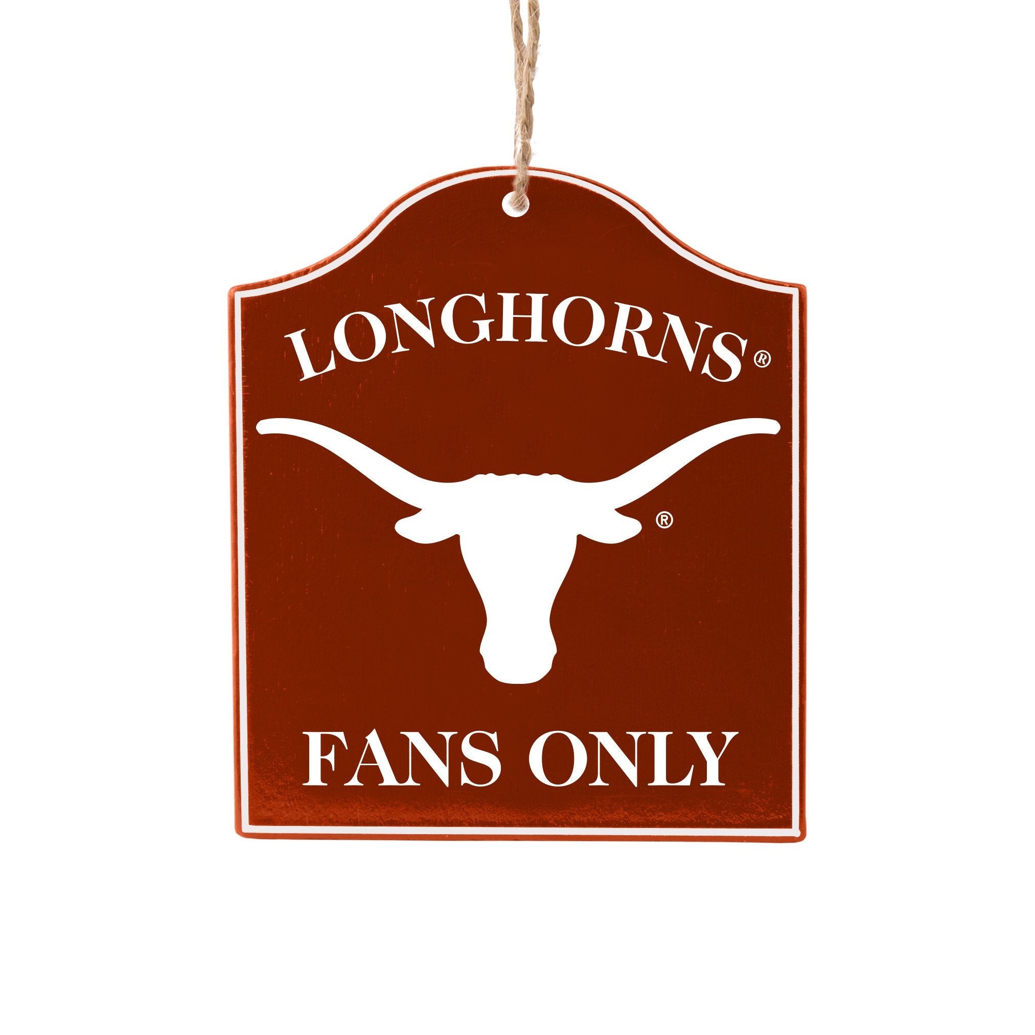 Boelter Brands NCAA Texas Longhorns Wooden Fan Sign Ornament