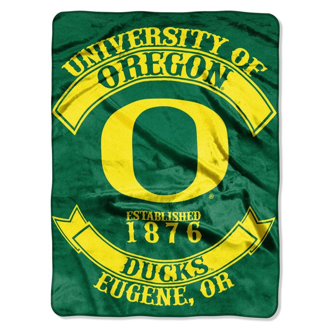 The Northwest Company Oregon Ducks Blanket 60x80 Raschel Rebel Design