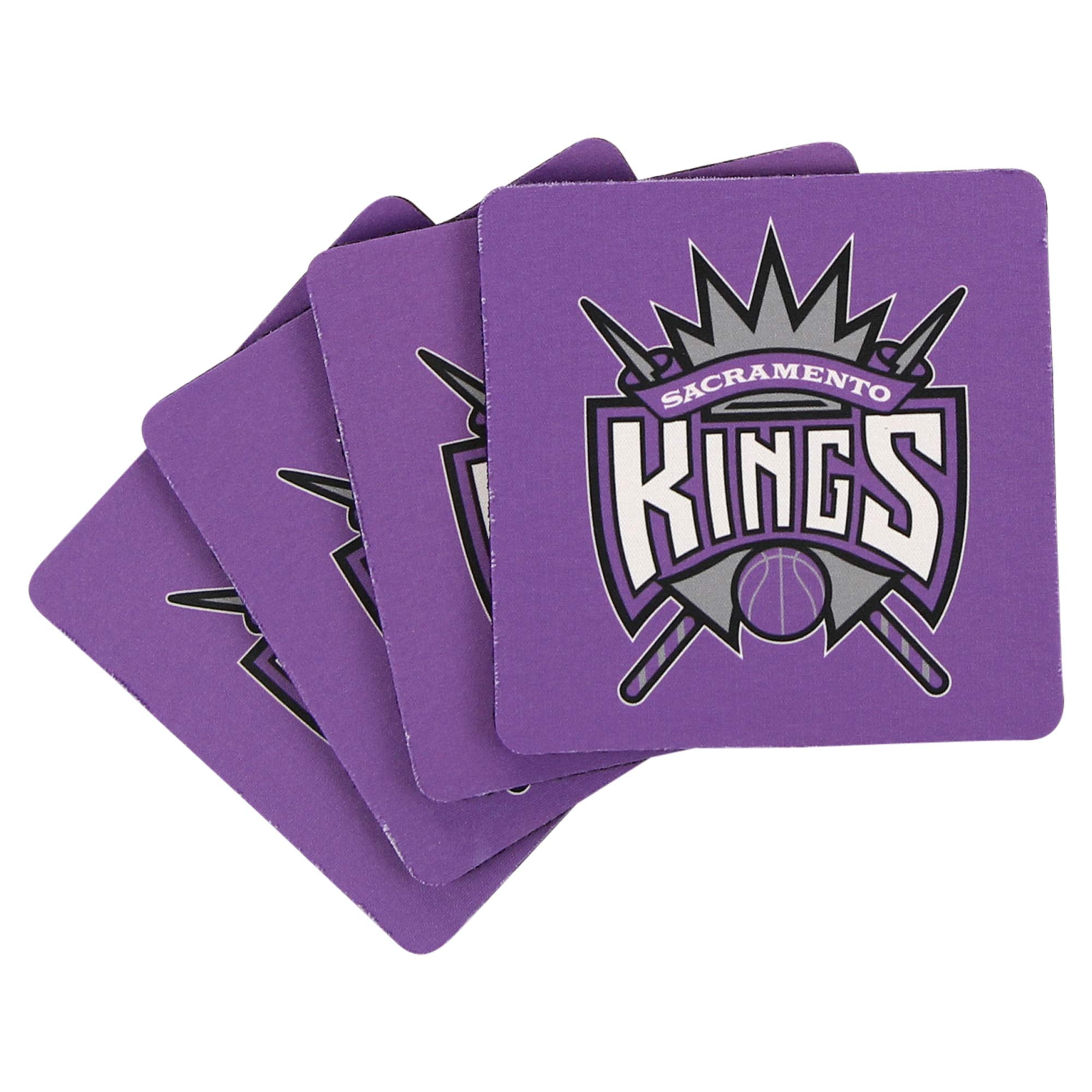 NBA Neoprene Coaster 4-Pack, Drink Holder (Sacramento Kings)