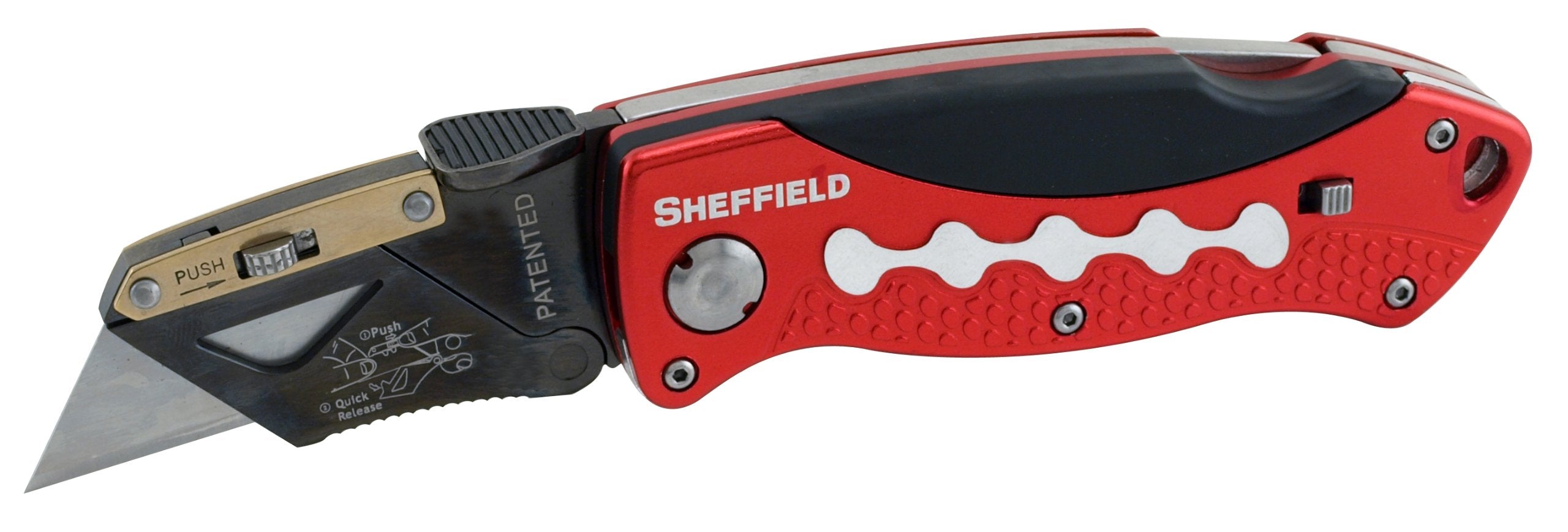 Sheffield 58119 Quick Change Folding Lockback Utility Knife