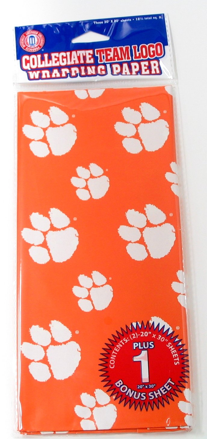 NCAA Clemson Tigers Wrapping Paper