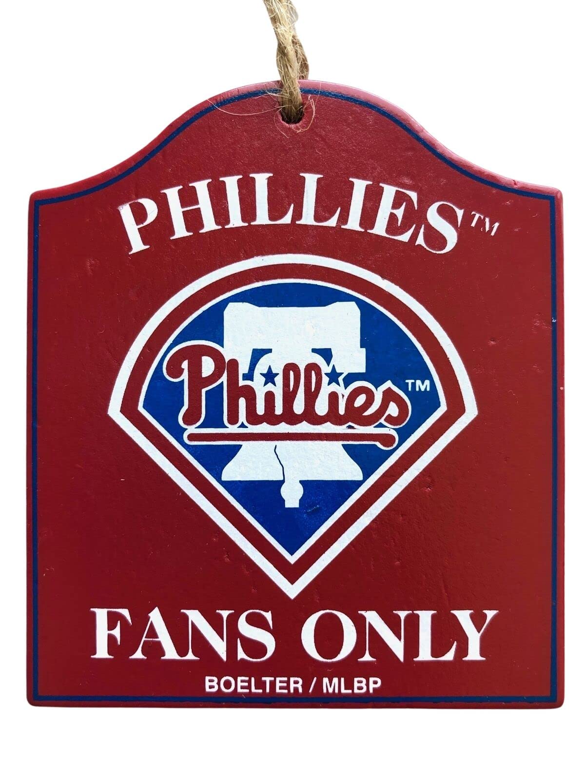 Officially Licensed MLB Wood Sign Fan Ornament (Philadelphia Phillies)