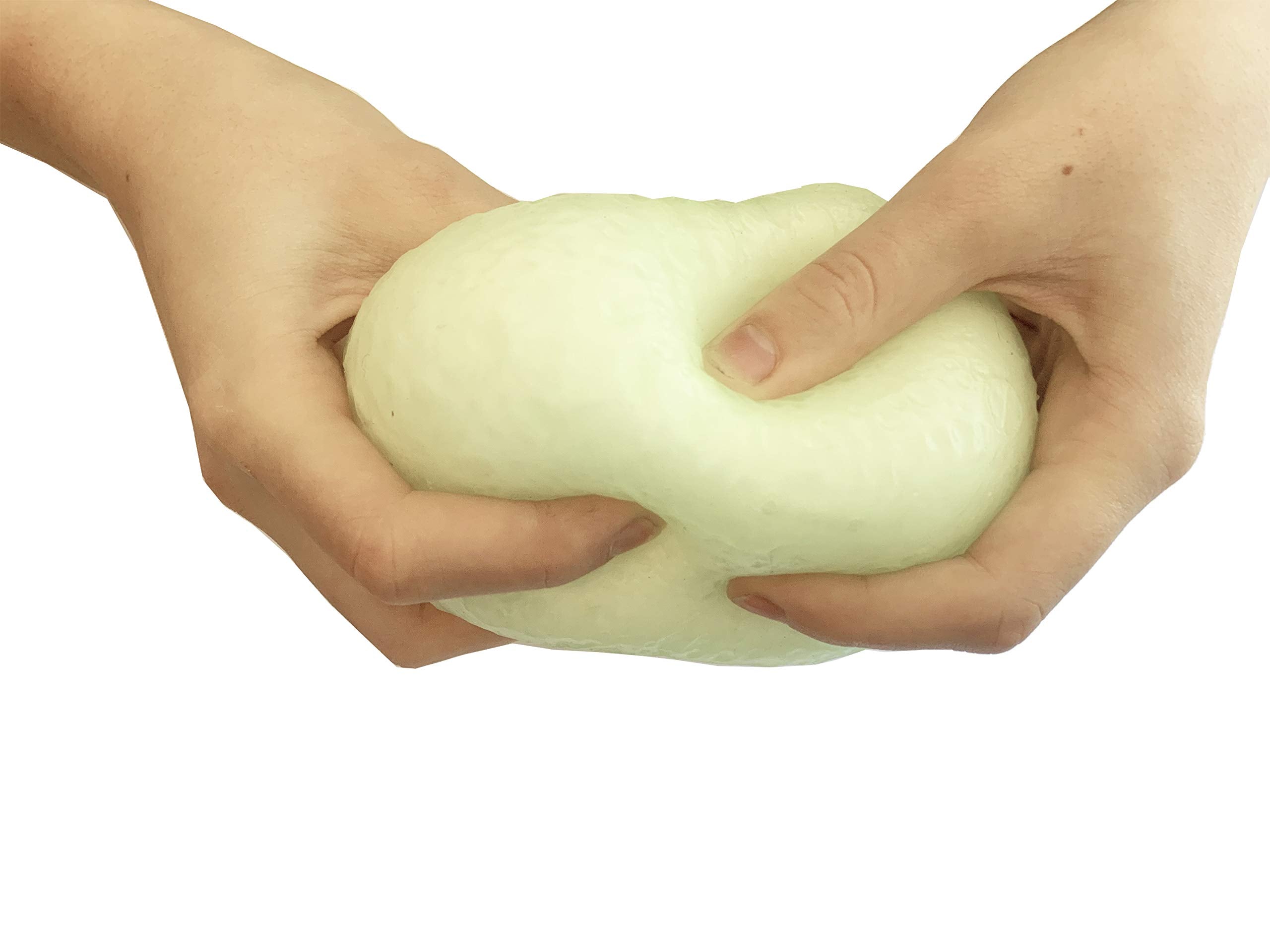 Island Genius Glow in The Dark Squishy Moon Ball - Stress Relief Anxiety Sensory Toys for Kids Teens and Adults