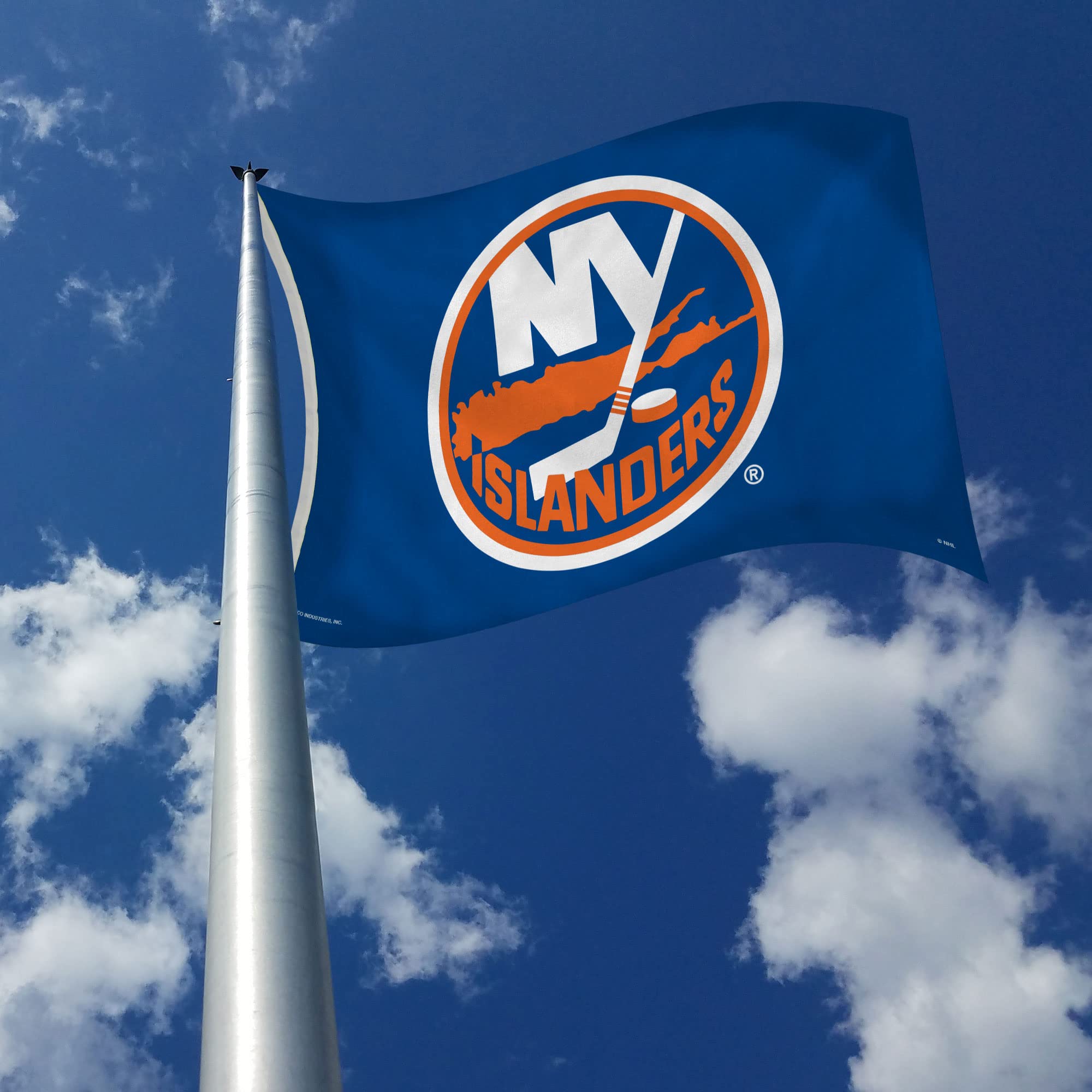Rico Industries NHL Hockey New York Islanders Standard 3' x 5' Banner Flag Single Sided - Indoor or Outdoor - Home D�cor