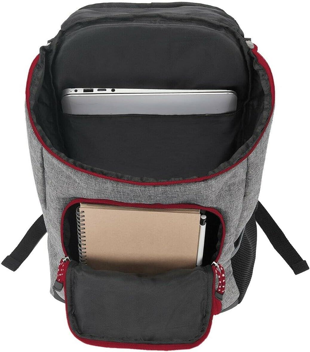 Northwest Officially Licensed NCAA Competitor Backpack, Heathered Gray with Team Color Drawstrings (Alabama Crimson Tide Gray)