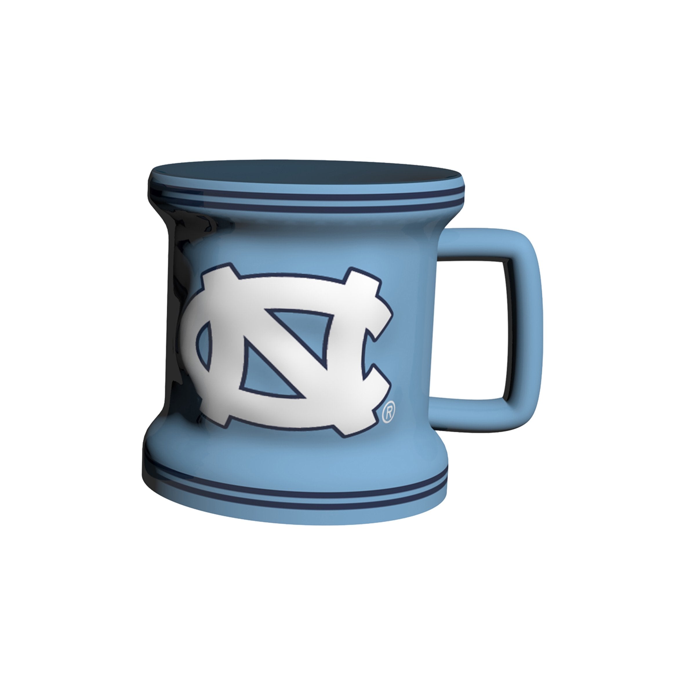NCAA North Carolina Tar Heels Sculpted Mini Mug, 2-ounce