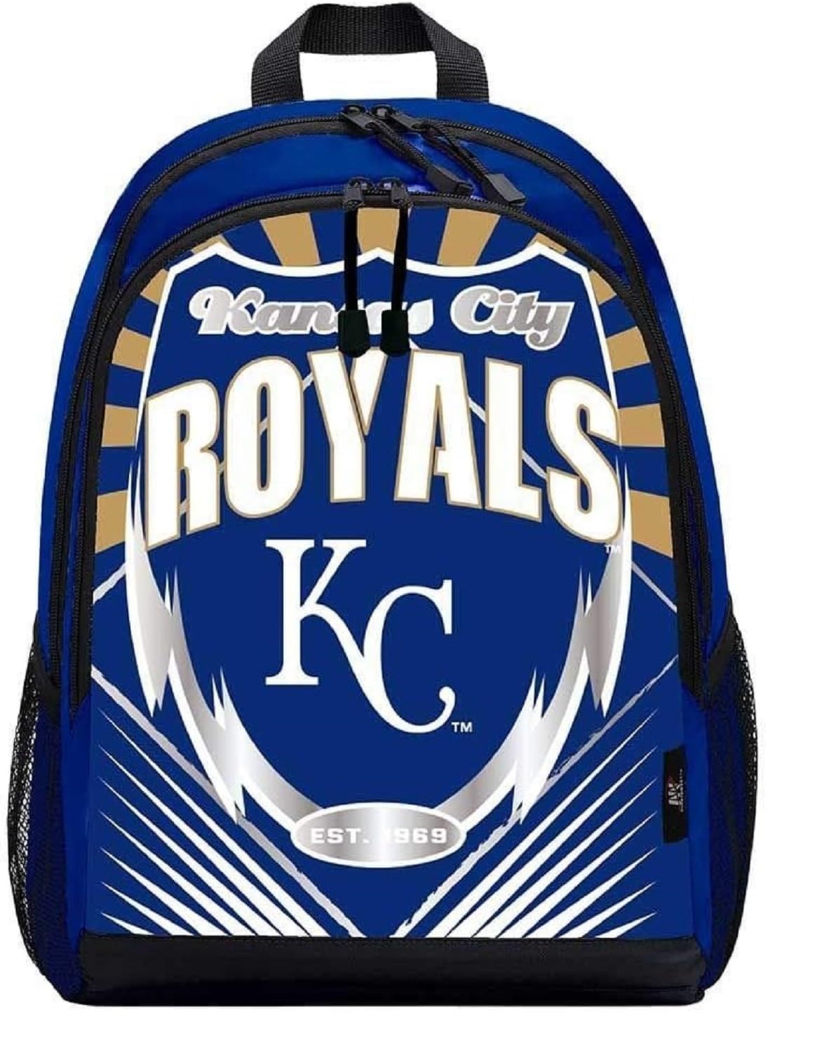 Northwest MLB Lightning Backpack 16.5" x 12" x 5.5" (Kansas City Royals)
