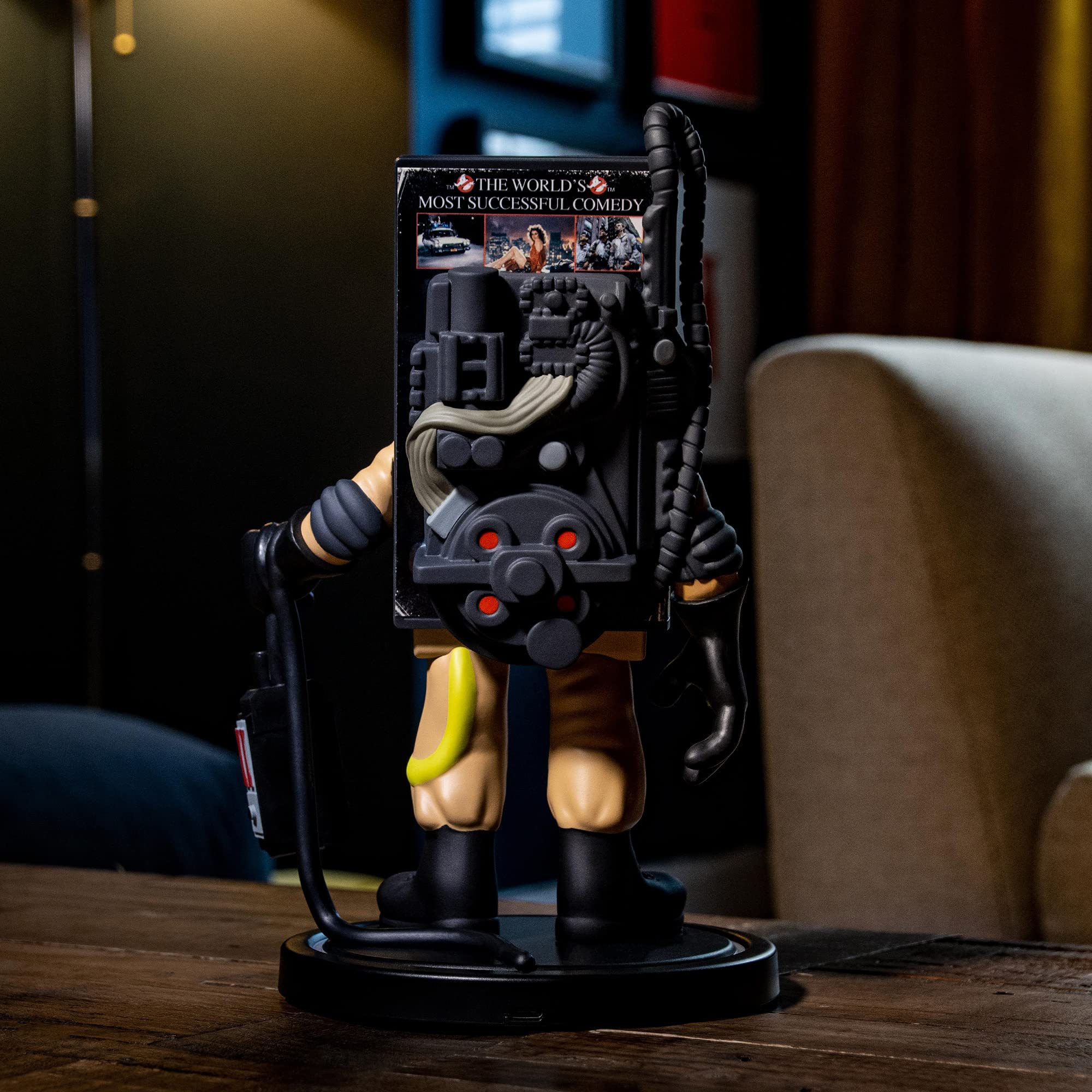 Power Idolz by Numskull Ghostbusters VHS Wireless Charger Phone Holder - Compatible with Qi-Enabled Devices, Fast Qi - Official Ghostbusters Merchandise