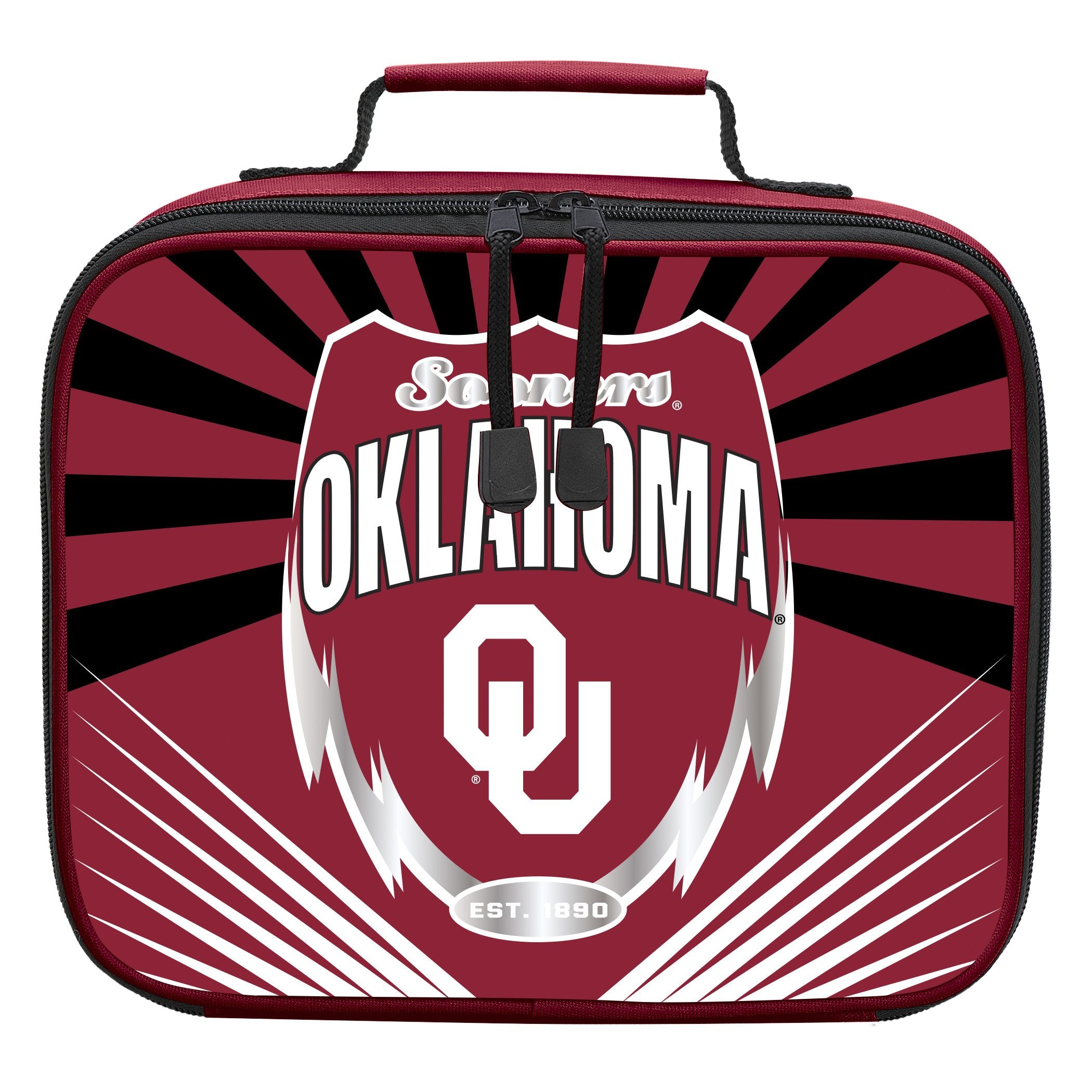Oklahoma Sooners "Lightning" Lunch Kit, 10" x 8.5" x 3"