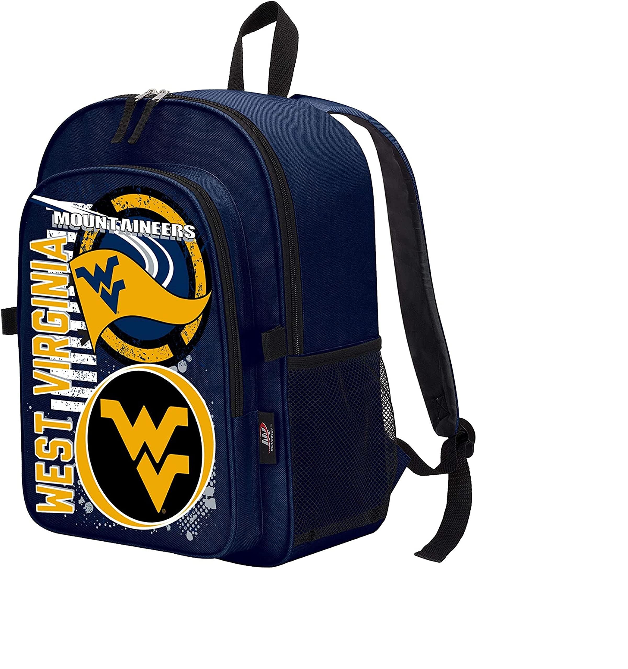 Northwest Licensed NCAA Accelerator Combo includes Backpack and Lunch Bag (West Virginia Mountaineers)