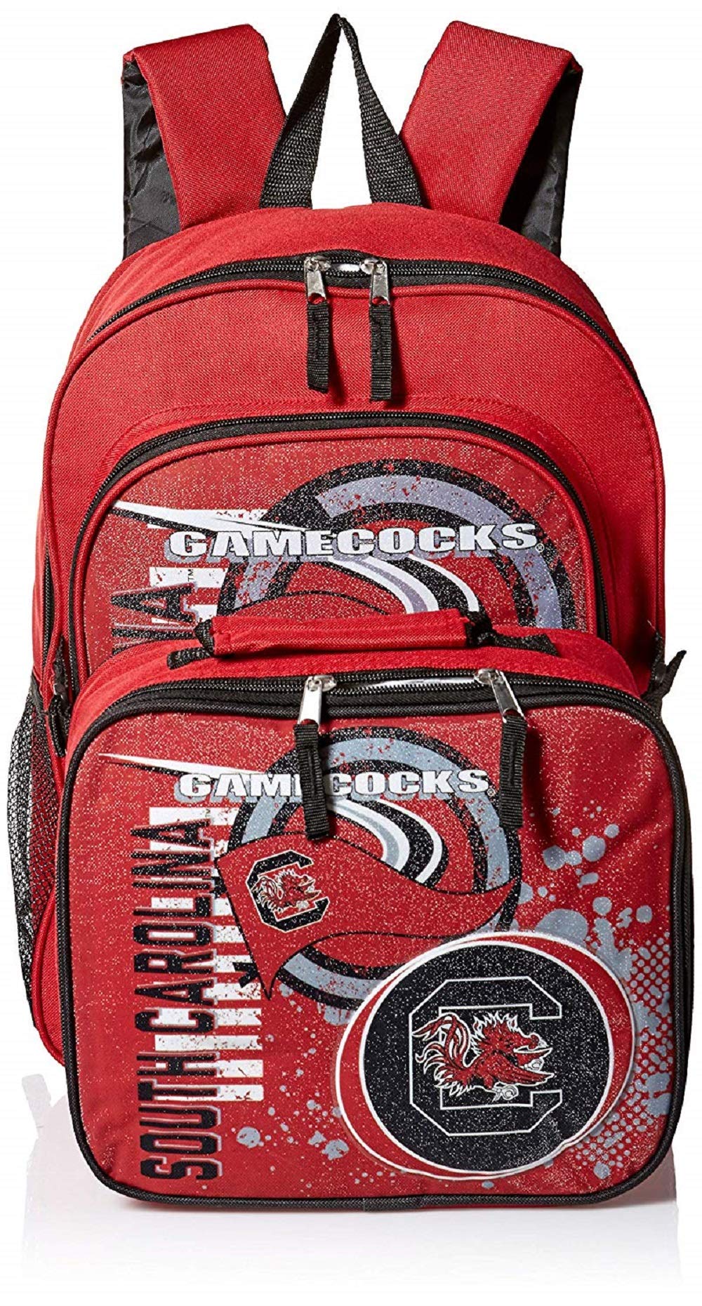 South Carolina Gamecocks "Accelerator" Backpack & Lunch Kit Set, 16" x 9.5" x 12"