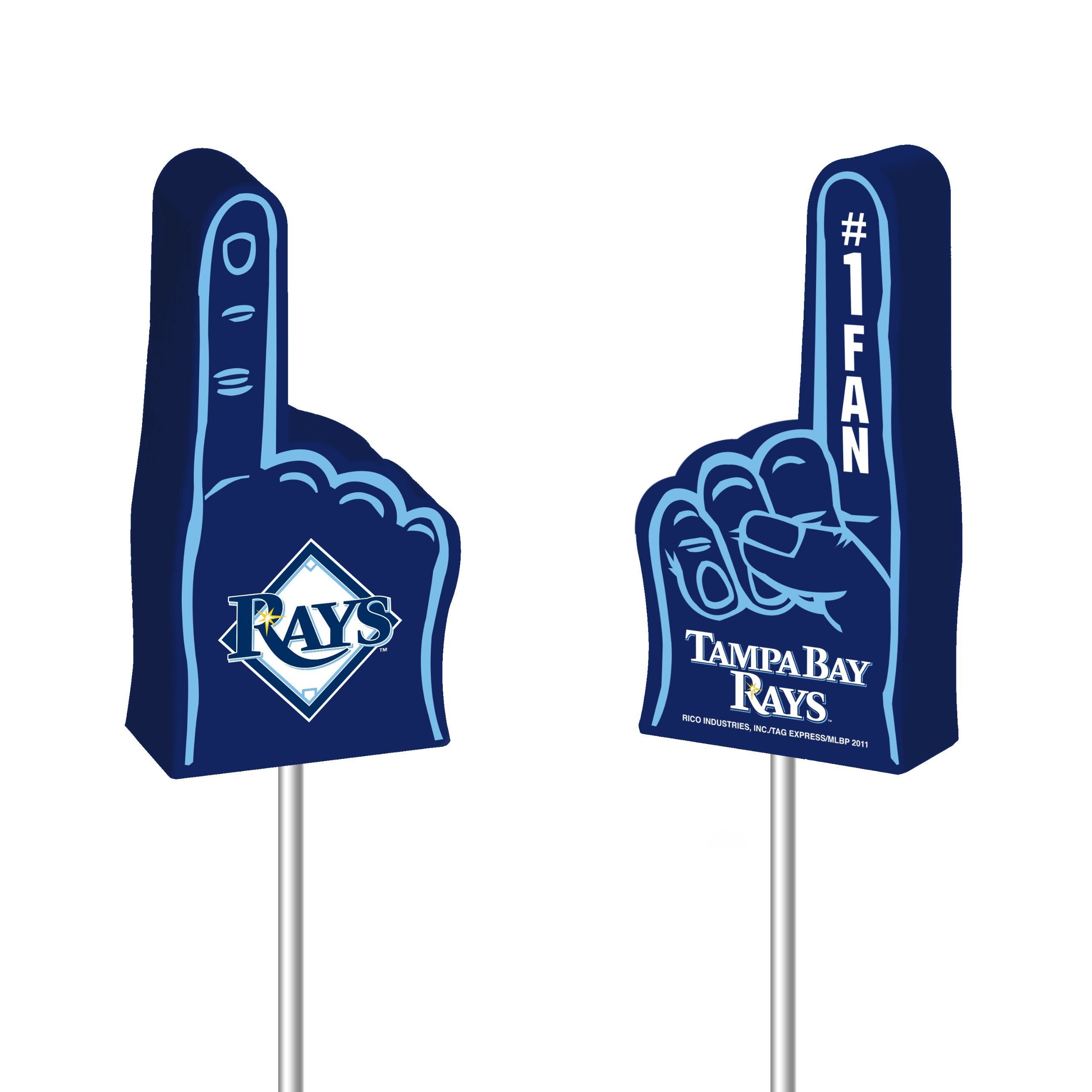 Rico Industries MLB Tampa Bay Rays Foam Finger Antenna Topper