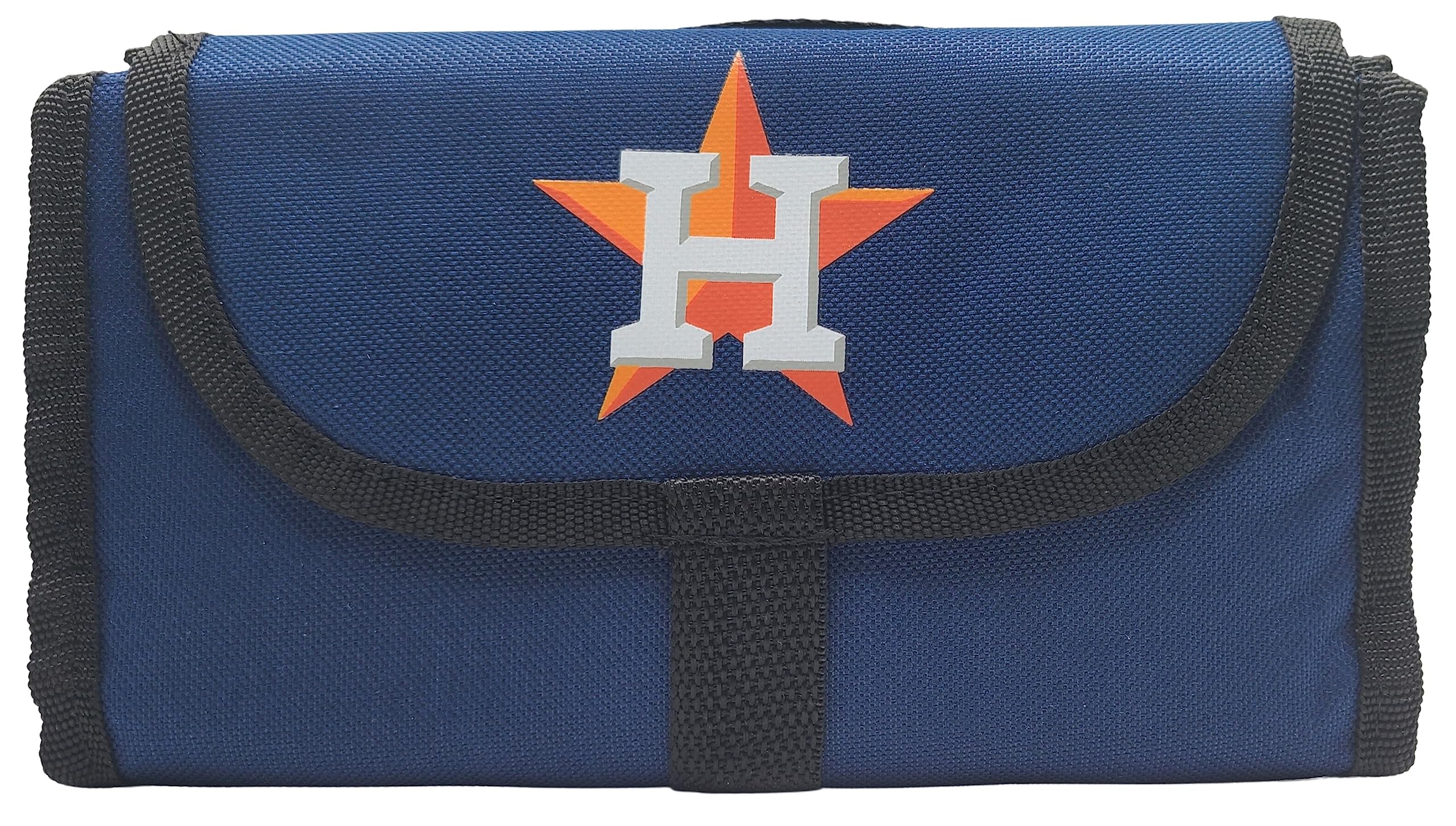 Licensed MLB Compact Portable Foldable Cooler Bag 10" x 8.5" x 4.5" (Houston Astros)