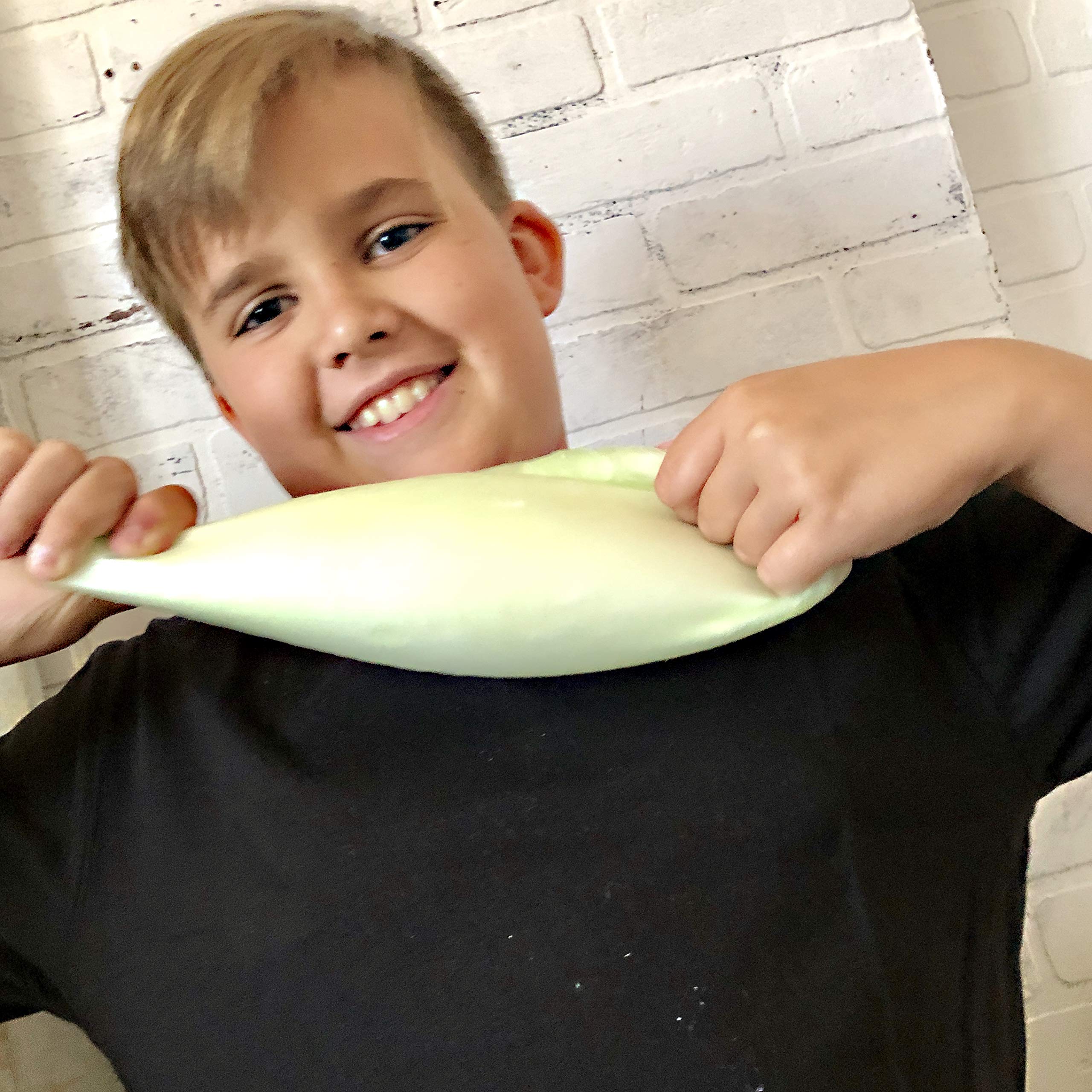 Island Genius Glow in The Dark Squishy Moon Ball - Stress Relief Anxiety Sensory Toys for Kids Teens and Adults