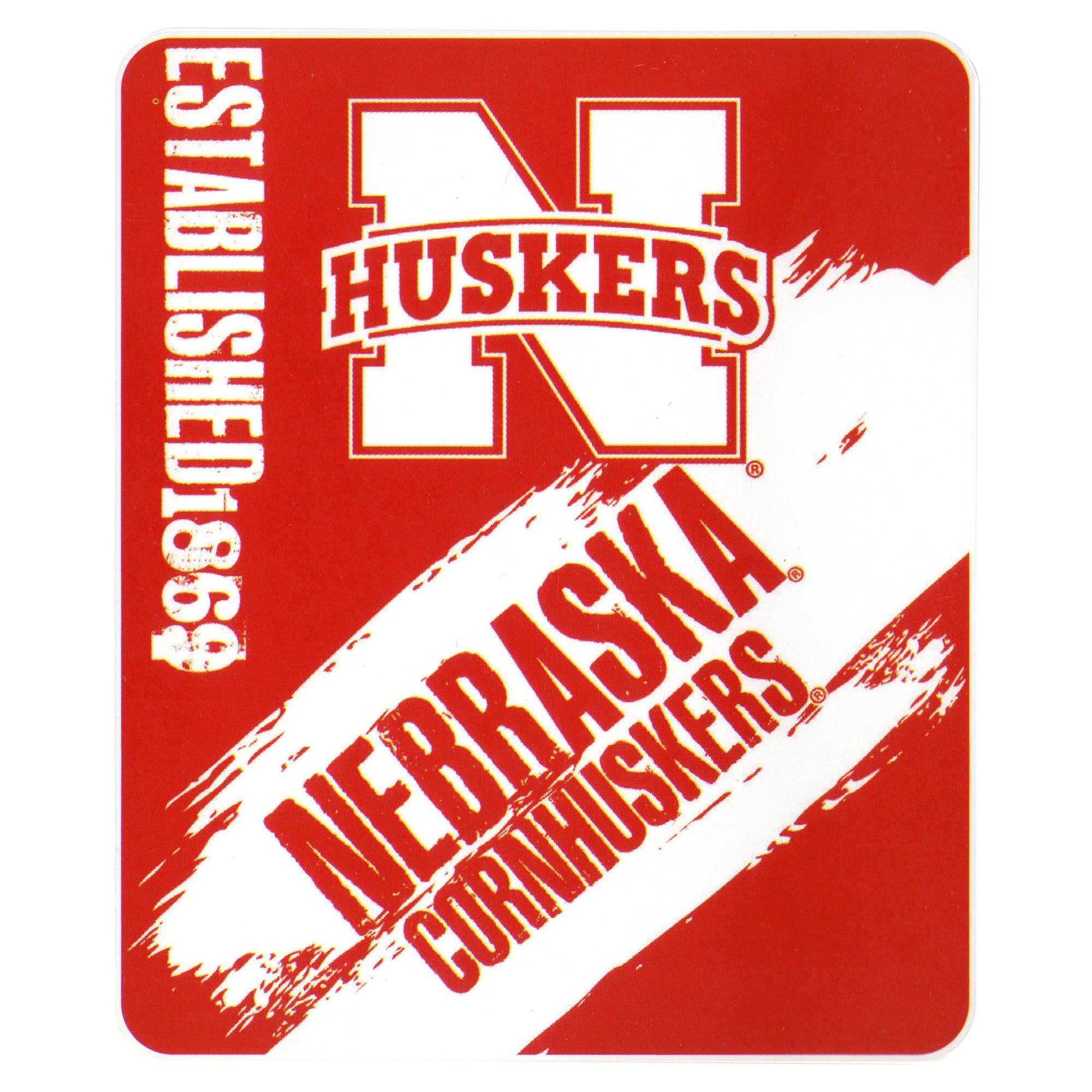 The Northwest Company NCAA Collegiate School Logo Fleece Blanket (Nebraska Cornhuskers, 50" x 60")