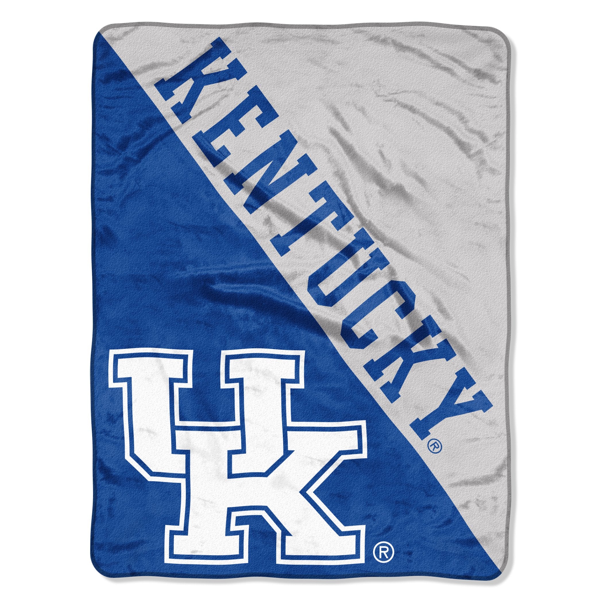 Northwest NCAA Kentucky Wildcats Unisex-Adult Micro Raschel Throw Blanket, 46" x 60", Halftone
