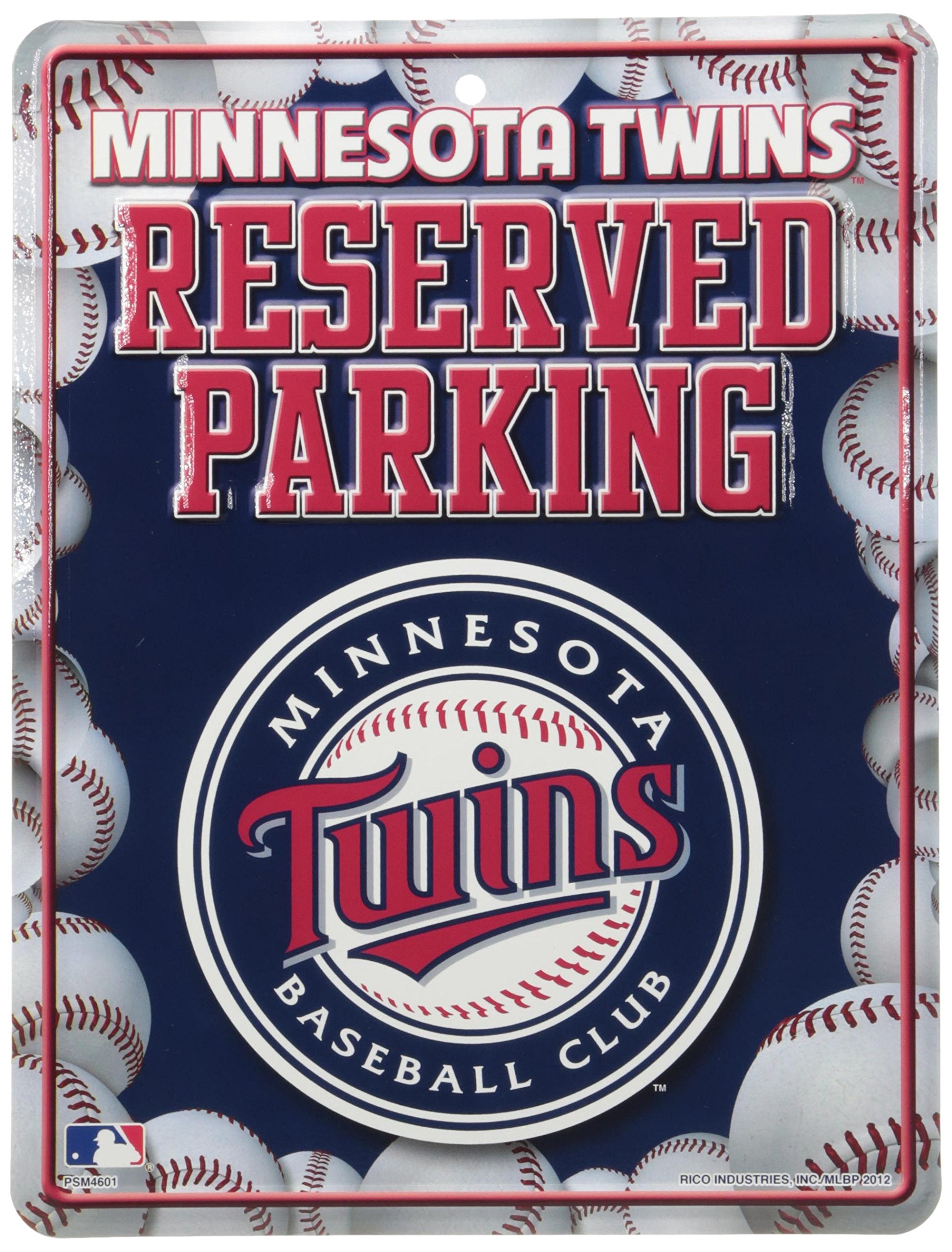 MLB Minnesota Twins Metal Parking Sign