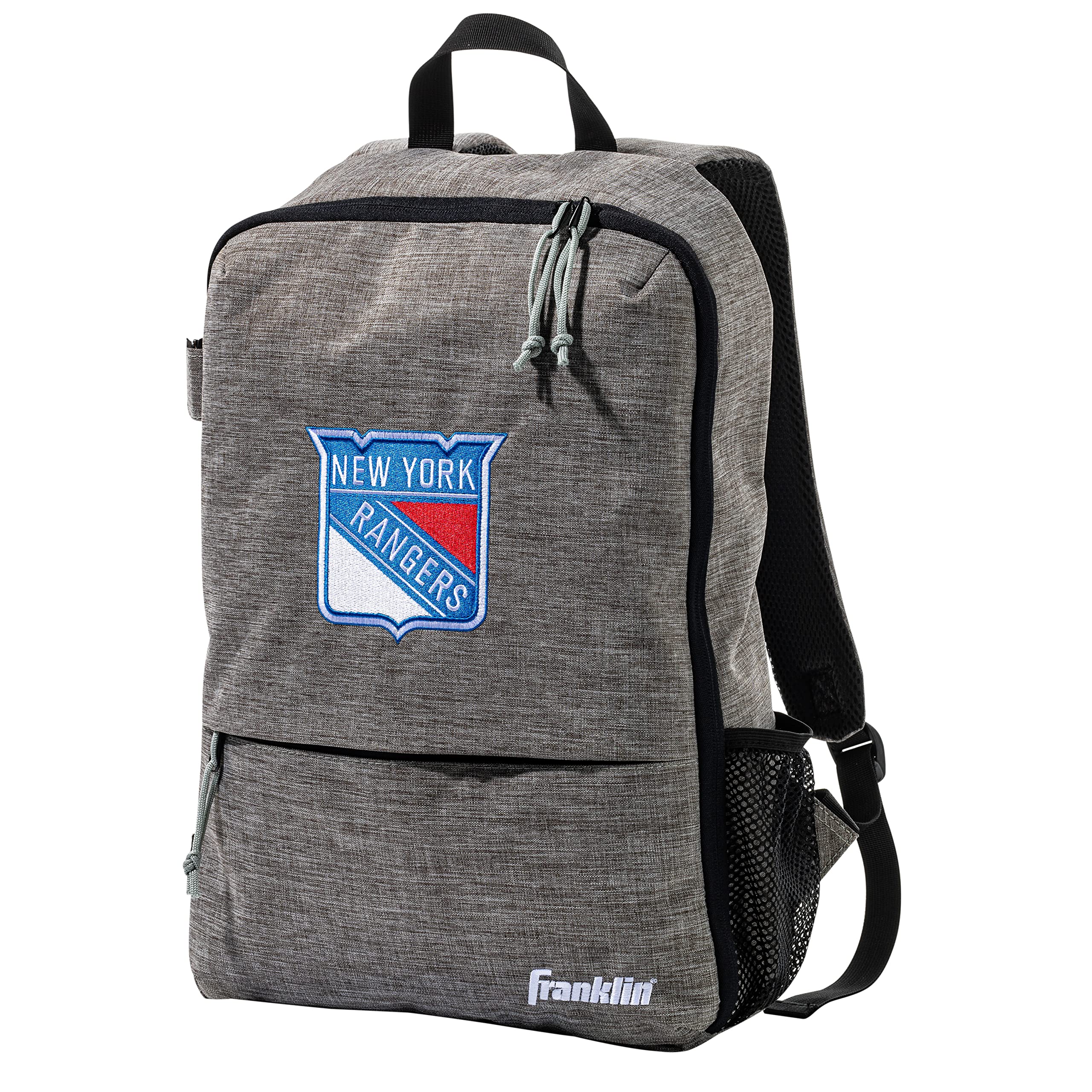 Franklin Sports NHL New York Rangers Street Pack Backpack - Official NHL Hockey Equipment Bags - Gray Hockey Backpack - Authentic Logos and Colors