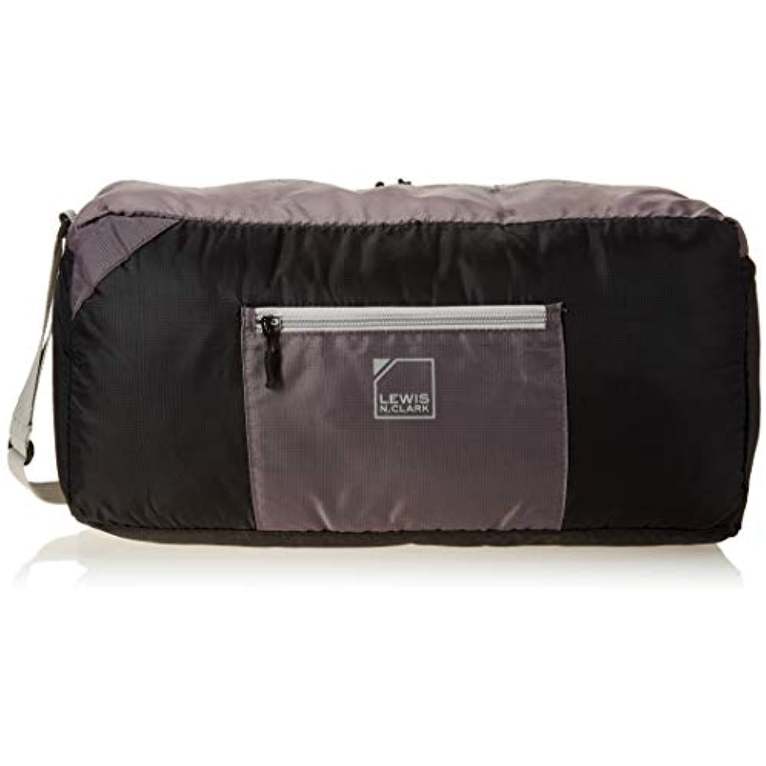 Lewis N. Clark 18� Packable Duffel with Neoprene Zip Pouch, Black/Gray, One Size