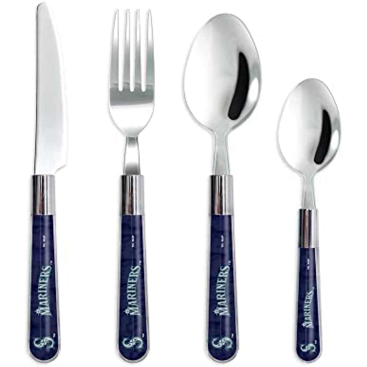 Licensed MLB Seattle Mariners 16 Piece Dining Flatware Set