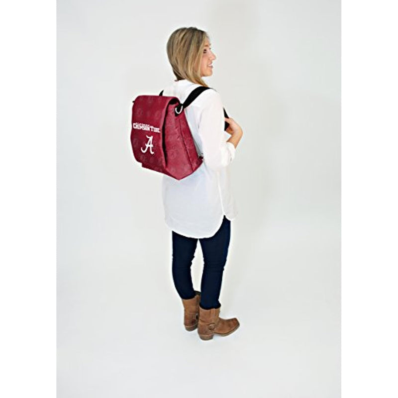 Wild Sports NCAA College Alabama Crimson Tide Messenger Diaper Bag, 13.25 x 12.25 x 5.75-Inch, Red