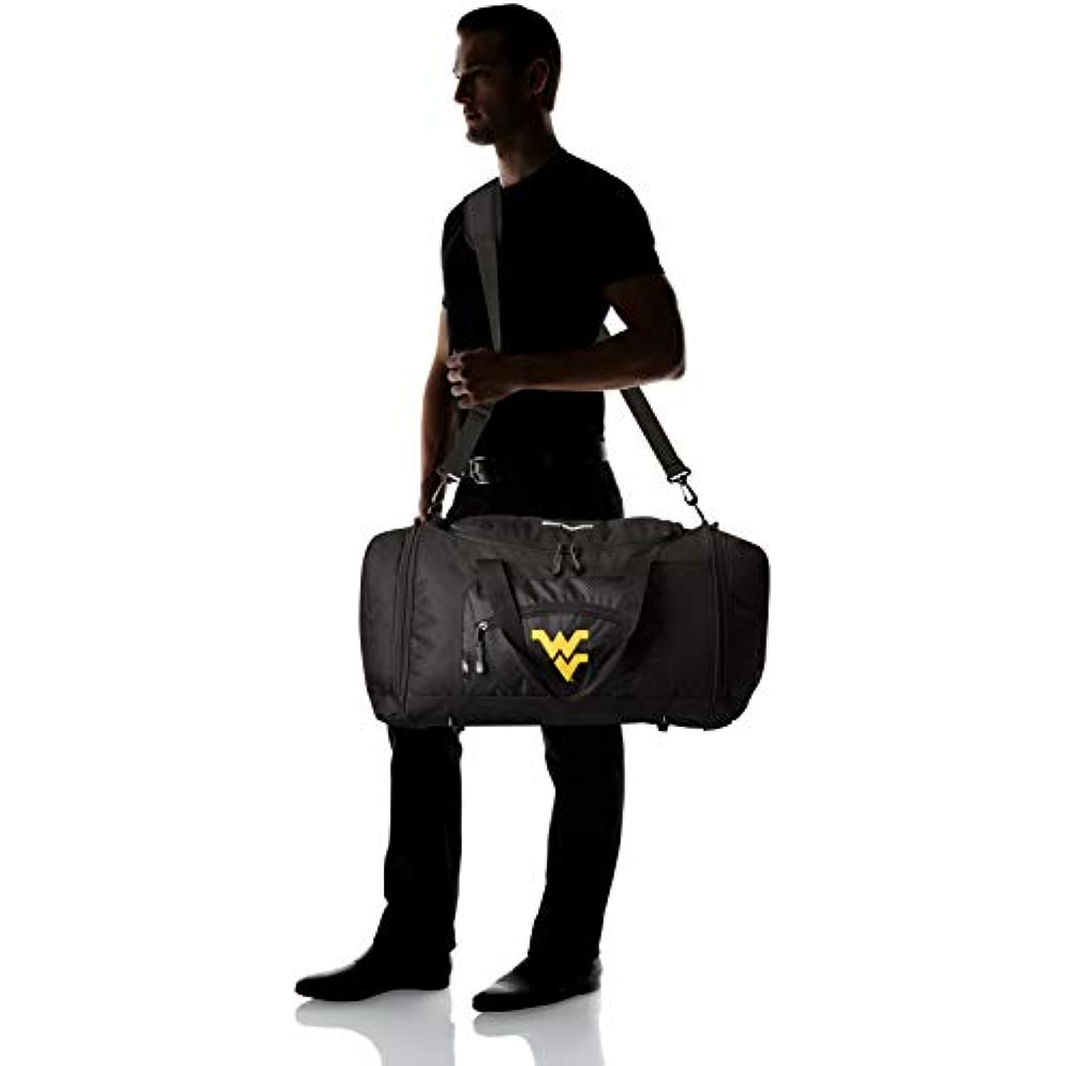 West Virginia Mountaineers "Roadblock" Duffel, 20" x 11.5" x 13"