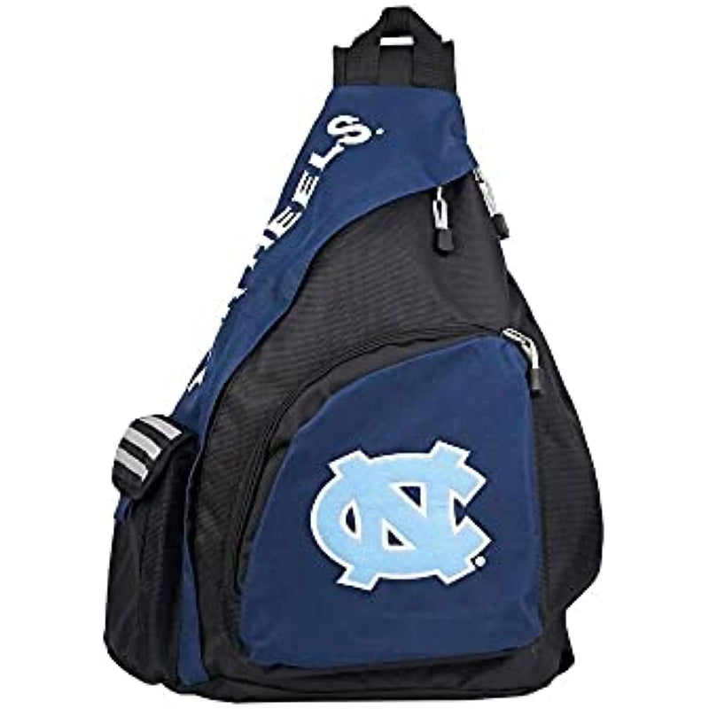 Officially Licensed NCAA One Shoulder Strap Sling "Lead Off" Style Backpack (UNC North Carolina Tar Heels)