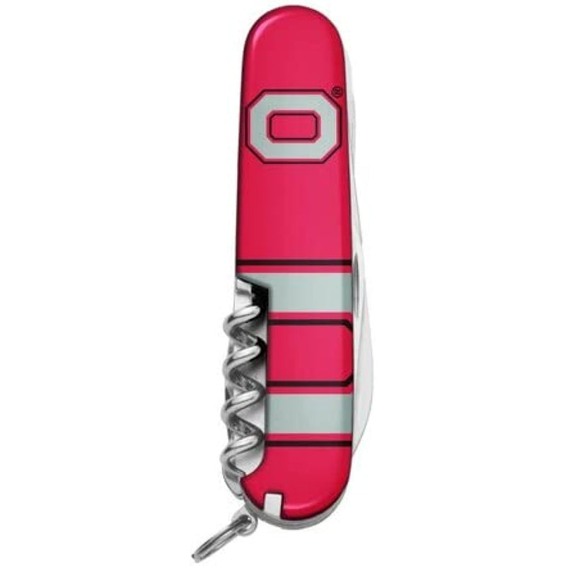 The Sports Vault NCAA Ohio State Buckeyes Classic Pocket Multi-Tool with Blade, Bottle Opener, Scissors, Corkscrew, Screwdriver, More