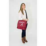 Wild Sports NCAA College Alabama Crimson Tide Messenger Diaper Bag, 13.25 x 12.25 x 5.75-Inch, Red