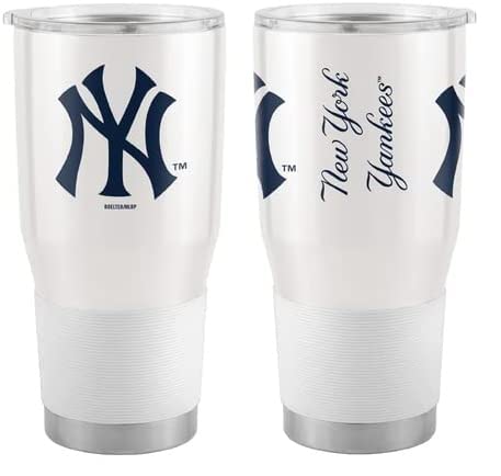 Boelter Brands Licensed MLB Alternate Style Stainless Steel Double Wall Vacuum Insulated Game Day Ultra 30oz Travel Tumbler (New York Yankees)