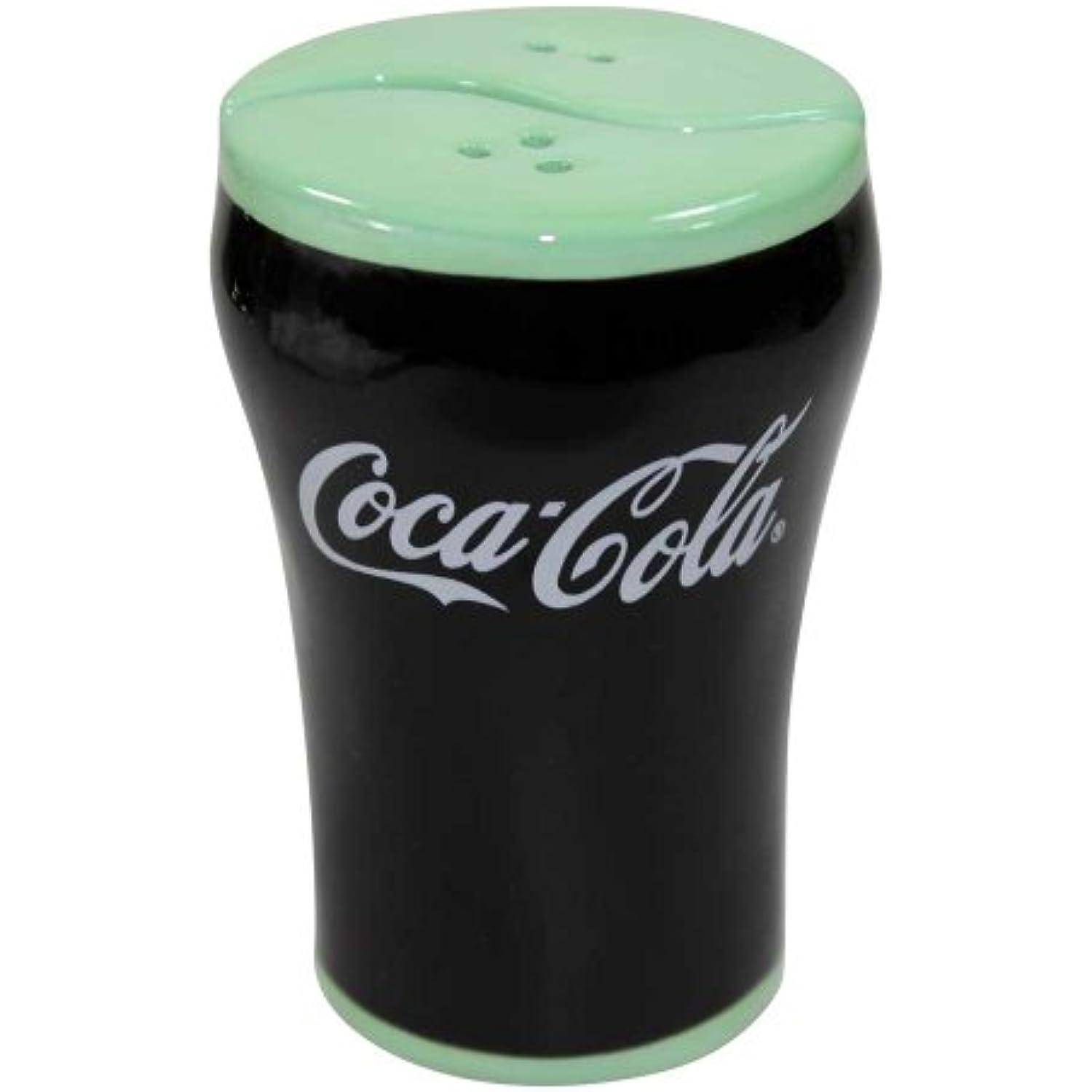 Coca-Cola Ceramic Glass Salt and Pepper Shakers