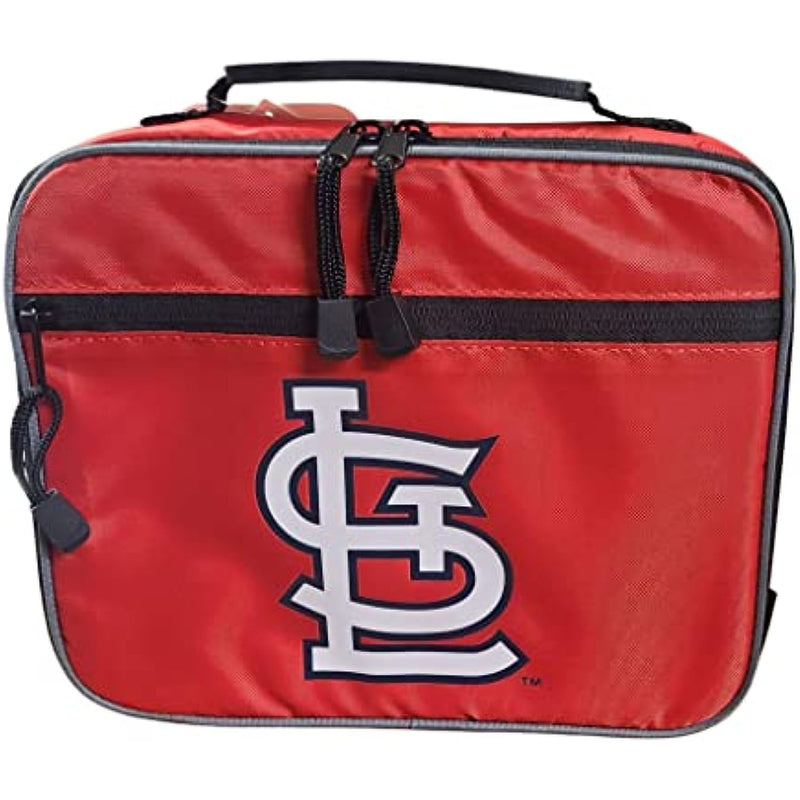 Officially Licensed MLB Cooltime Insulated Lunch Bag Kit with Removable Tray (St. Louis Cardinals)