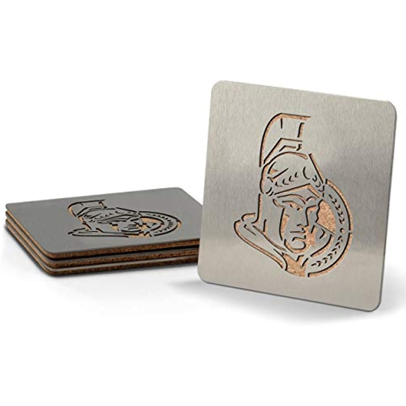 YouTheFan NHL OTTAWA SENATORS 4-Piece Coaster Set