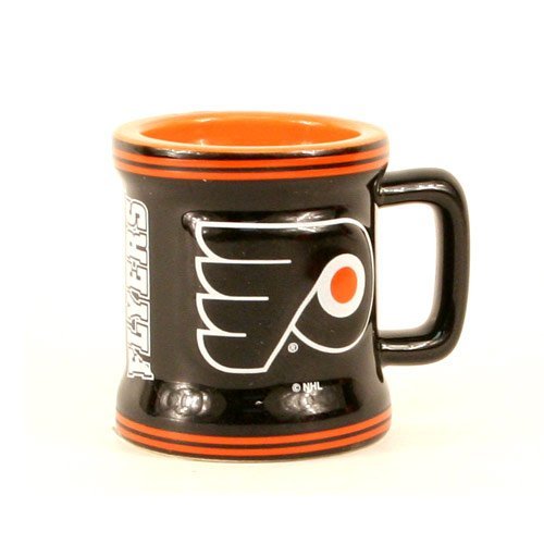 Philadelphia Flyers NHL Licensed Sculpted Ceramic Mini Mug Style Shot Glass (2 Oz.)