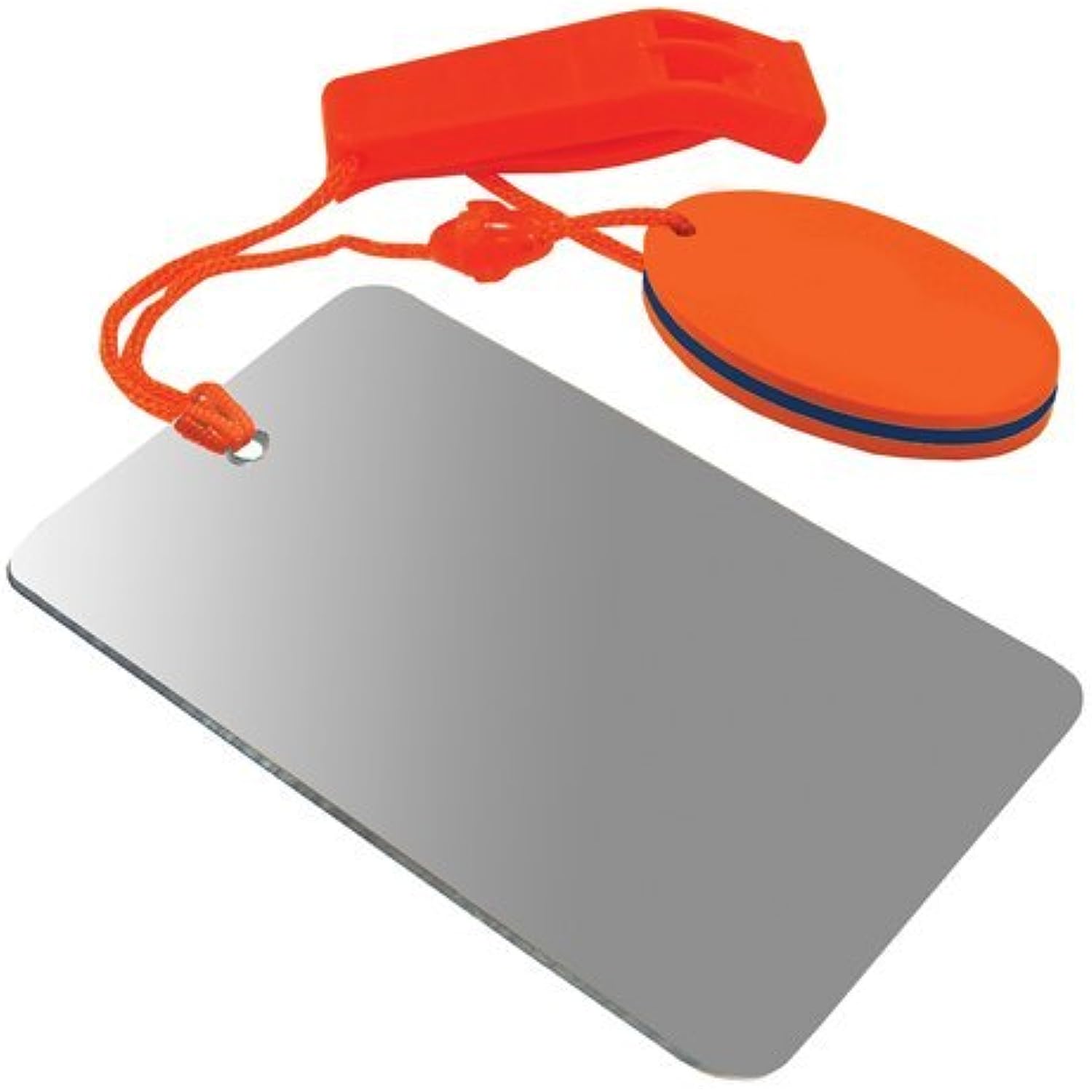 UST Find-Me Signal Mirror & Hear-Me Floating Whistle Combo with Three Wilderness Essentials in One, Including a Signaling Mirror, Emergency Whistle and Orange Float; Great for Camping, Backpacking and Survival