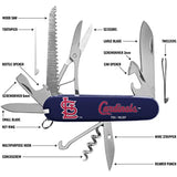 Sports Vault MMMLB2601 St. Louis Cardinals Classic Pocket Multi-Tool