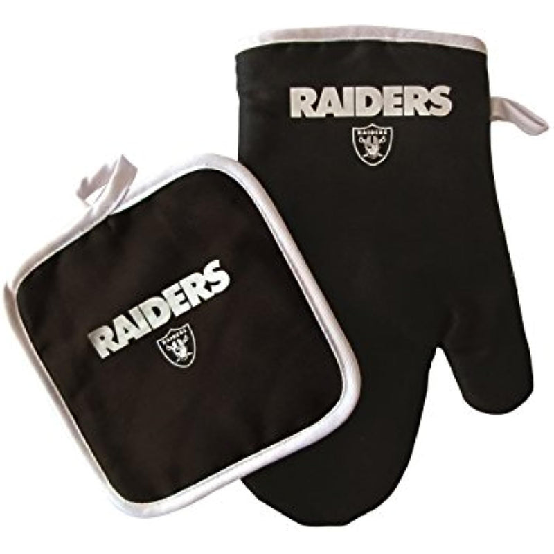 Las Vegas Raiders Oven Mitt and Pot Holder Set