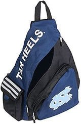 NCAA Day Bag Travel Combo Includes Single Shoulder Strap Backpack and Separate Insulated Lunch/Toiletry Bag (North Carolina "UNC" Tar Heels)