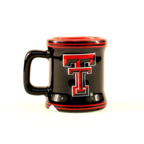 Texas Tech Red Raiders NCAA Licensed Sculpted Ceramic Mini Mug Style Shot Glass (2 Oz.)