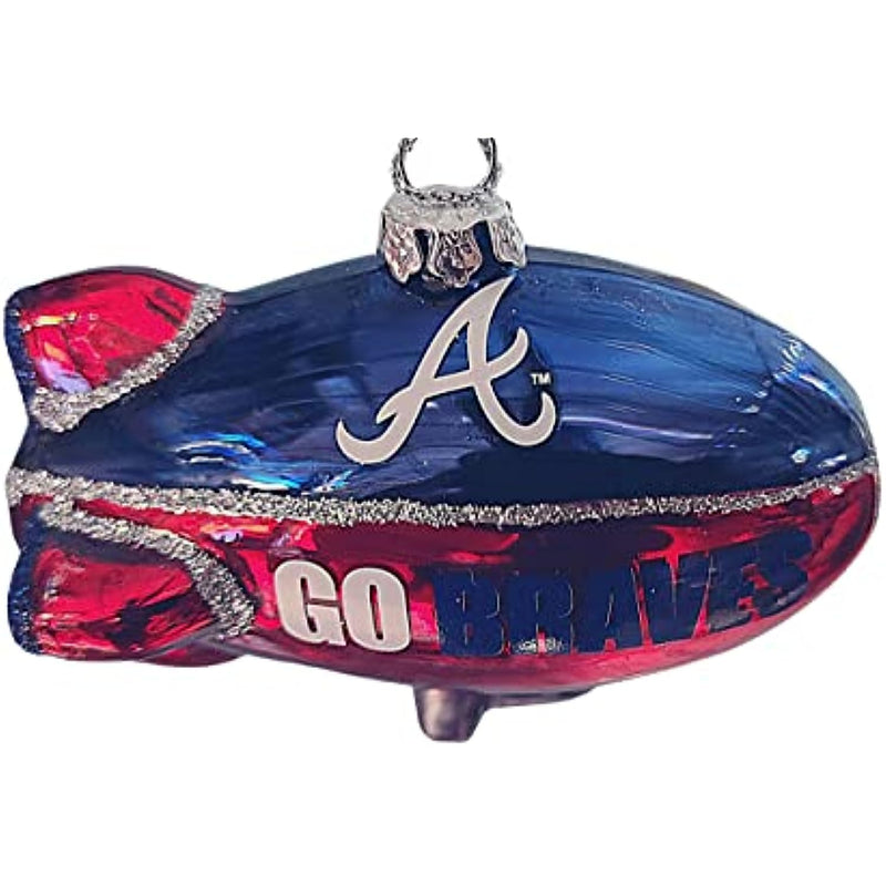 Topperscot by Boelter Brands MLB Glitter Blimp Ornament (Atlanta Braves)