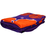 NCAA Collegiate Varsity Super Soft Plush Throw Blanket (Clemson Tigers)