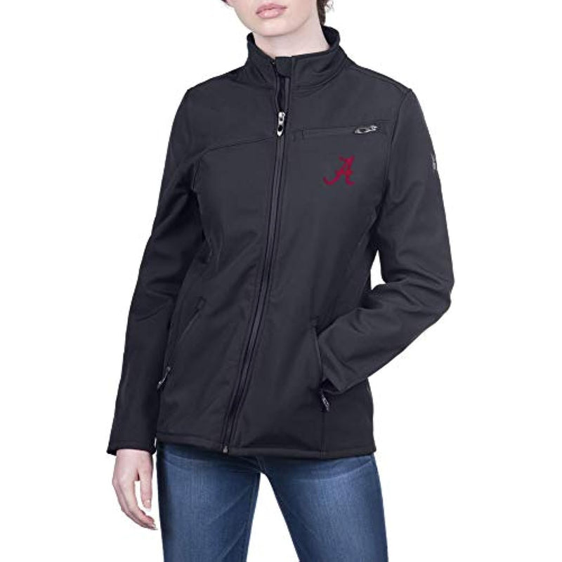 Spyder Alabama Crimson Tide Women's Transport Full Zip Soft Shell Gameday Jacket, Large