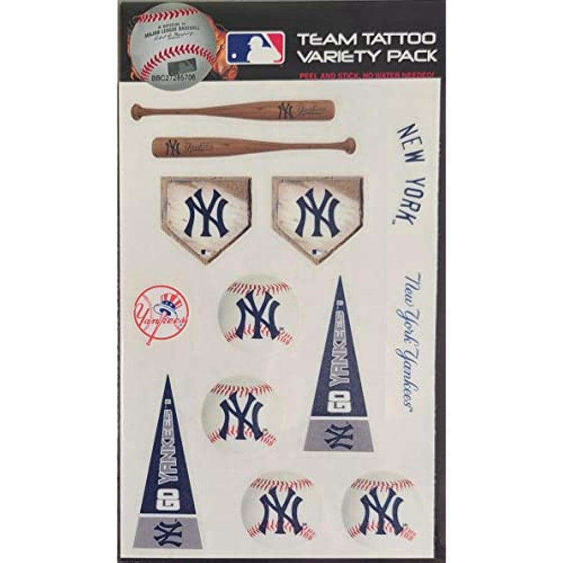 Rico MLB Yankees Tattoo Variety Pack