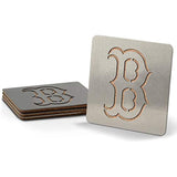 MLB Boston Red Sox Boasters, Heavy Duty Stainless Steel Coasters, Set of 4