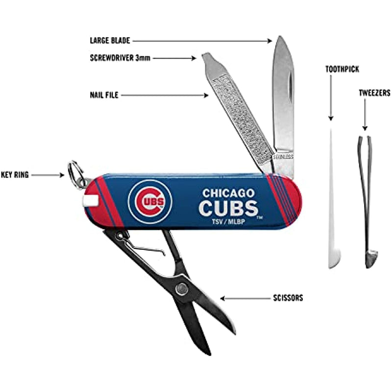 The Sports Vault SMMLB0501 Chicago Cubs Essential Pocket Multi-Tool