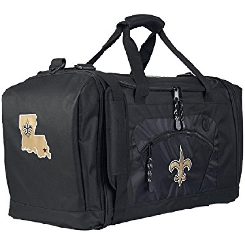 NFL New Orleans Saints "Roadblock" Duffel, 20" x 11.5" x 13"