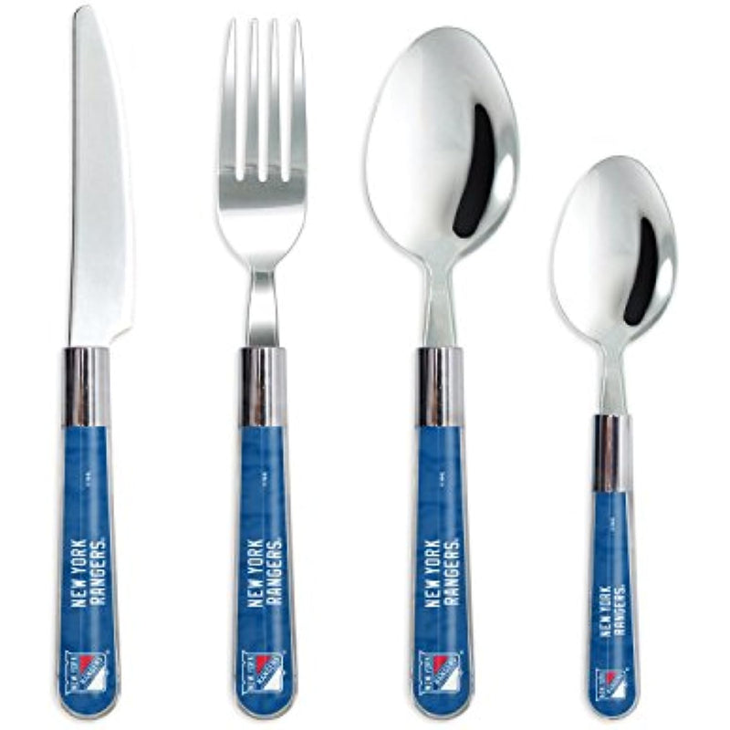 The Sports Vault NHL New York Rangers 16-Piece Kitchen Flatware Set