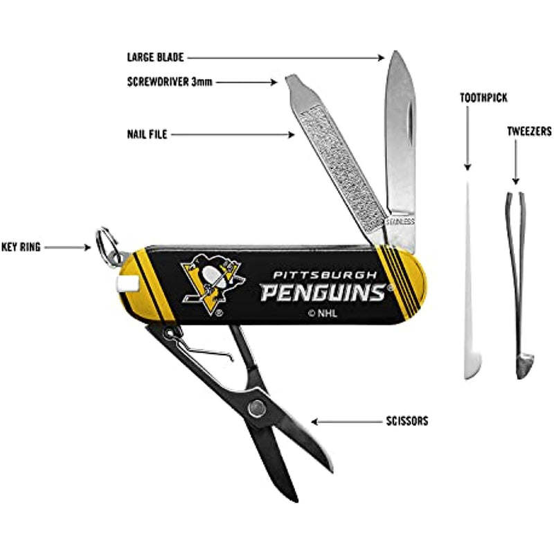 The Sports Vault NHL Pittsburgh Penguins Essential Pocket Multi-Tool