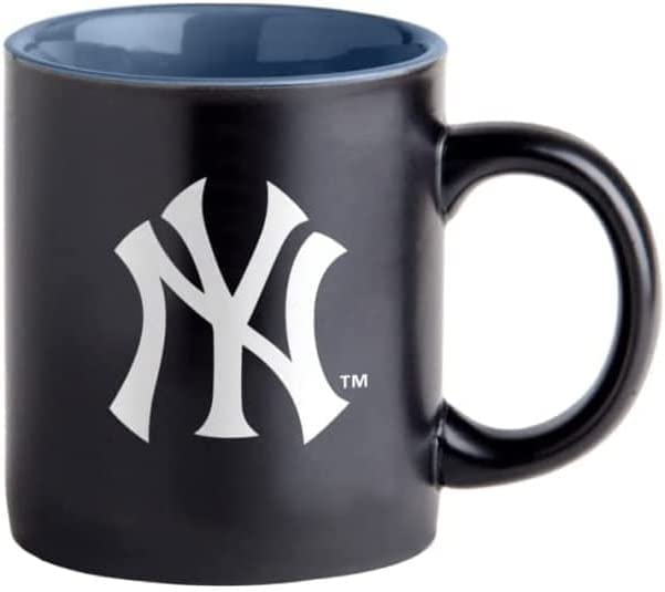 Boelter Brands MLB Warm & Cozy Baseball Bundle includes Coffee Mug and Plush Blanket (New York Yankees)